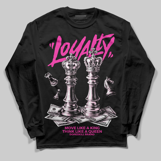 Pink Sneakers DopeSkill Long Sleeve T-Shirt Loyalty Graphic Streetwear - Black