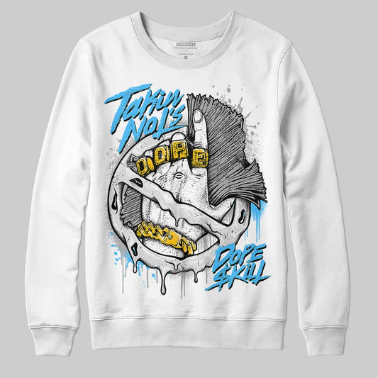 Dunk Low ‘Pure Platinum’ DopeSkill Sweatshirt Takin No L's Graphic Streetwear - White