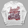 Jordan 5 Retro Burgundy (2023) DopeSkill Long Sleeve T-Shirt LOVE Graphic Streetwear - White