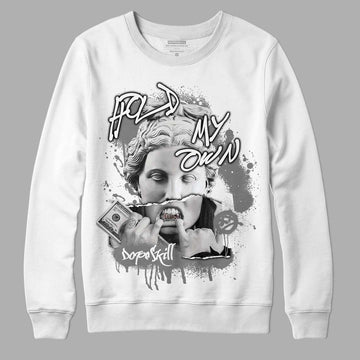 Jordan 1 Retro High OG Washed Heritage DopeSkill Sweatshirt Hold My Own Graphic Streetwear - White