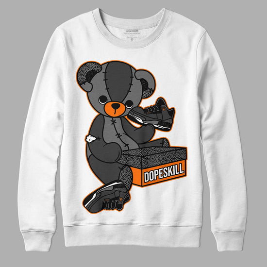 Jordan 3 Retro 'Fear Pack' DopeSkill Sweatshirt Sneakerhead BEAR Graphic Streetwear - White