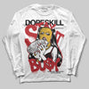 Jordan 14 Golf “Last Shot” DopeSkill Long Sleeve T-Shirt Stay It Busy Graphic Streetwear - White