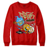 Red Sneakers DopeSkill Red Sweatshirt Break Through Graphic Streetwear