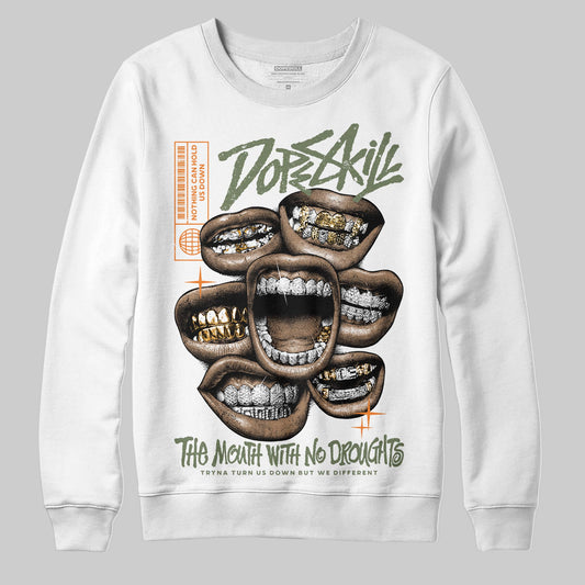 Jordan 4 Retro OG SP Undefeated (2025) DopeSkill Sweatshirt The Mouth With No Droughts Graphic Streetwear - White 
