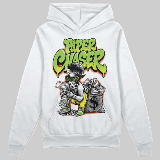 Neon Green Sneakers DopeSkill Hoodie Sweatshirt Paper Chaser Boy Graphic Streetwear - White