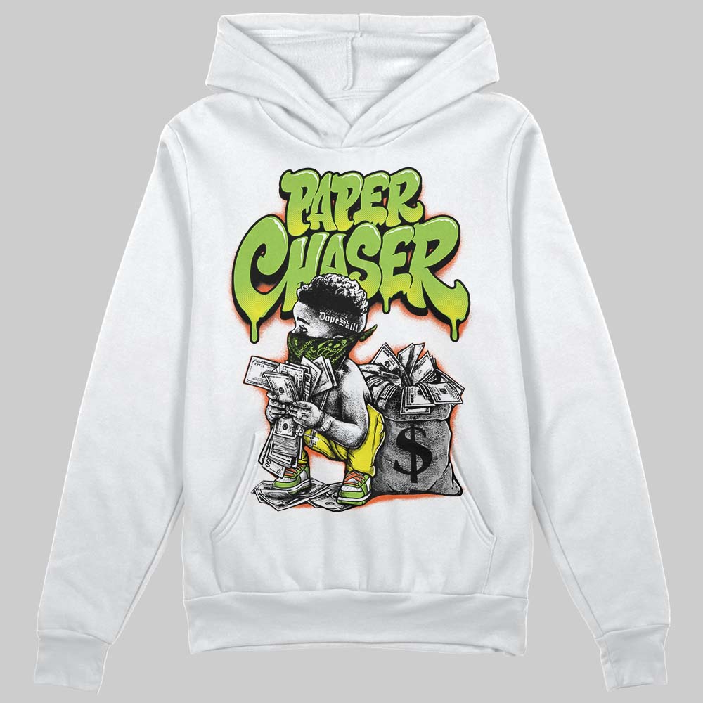 Neon Green Sneakers DopeSkill Hoodie Sweatshirt Paper Chaser Boy Graphic Streetwear - White