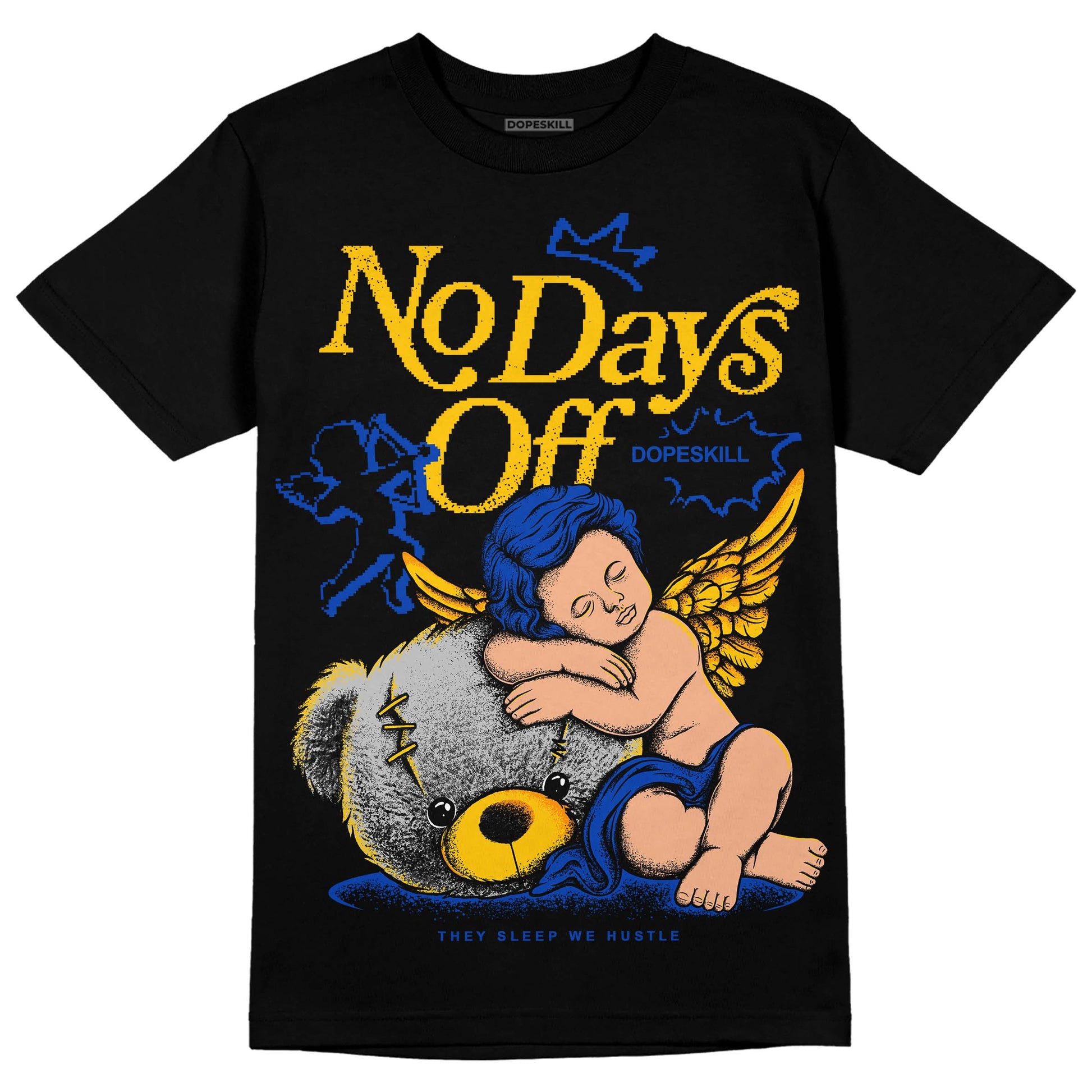 Jordan 14 “Laney” DopeSkill T-Shirt New No Days Off Graphic Streetwear - Black