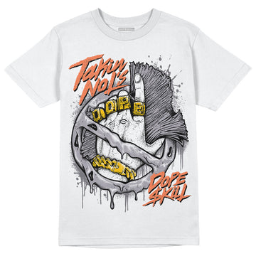 Jordan 2 Cement Grey DopeSkill T-Shirt Takin No L's Graphic Streetwear - White