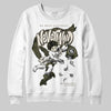Jordan 3 “Medium Olive” aka “Family Affair” DopeSkill Sweatshirt Nevermind Graphic Streetwear - White 