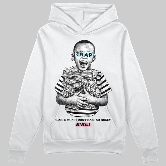 Jordan 4 Retro Valentine's Day (2026) (GS) DopeSkill Hoodie Sweatshirt Scared Money Don't Make No Money Graphic Streetwear - White