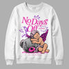 Pink Sneakers DopeSkill Sweatshirt New No Days Off Graphic Streetwear - White