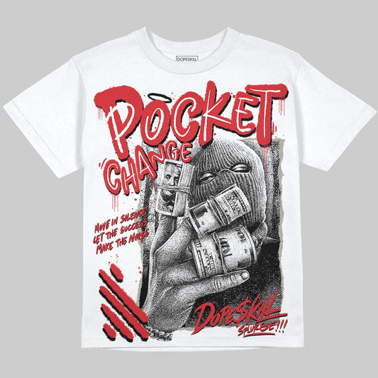 Jordan 3 Retro Fire Red DopeSkill Oversize Print T-Shirt Pocket Change Graphic Streetwear