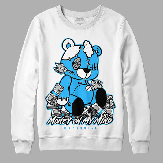 Jordan 2 Low "University Blue" DopeSkill Sweatshirt MOMM Bear Graphic Streetwear - White