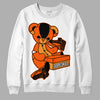 Jordan 12 Retro Brilliant Orange DopeSkill Sweatshirt Sneakerhead BEAR Graphic Streetwear - White