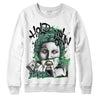 Jordan 1 High OG Green Glow DopeSkill Sweatshirt Hold My Own Graphic Streetwear - White 