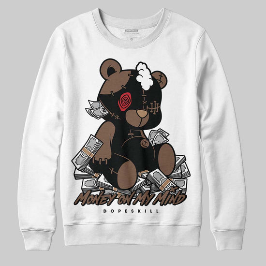 Jordan 9 'Olive' DopeSkill Sweatshirt MOMM Bear Graphic Streetwear - White