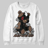 Jordan 9 'Olive' DopeSkill Sweatshirt MOMM Bear Graphic Streetwear - White