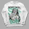 Jordan 3 "Green Glow" DopeSkill Long Sleeve T-Shirt Stay It Busy Graphic Streetwear - White 