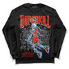 Jordan 6 Retro Toro Bravo DopeSkill Long Sleeve T-Shirt Thunder Dunk Graphic Streetwear - Black