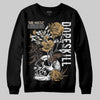 Jordan 5 “Earth/Metallic Gold” DopeSkill Sweatshirt Side Hustle Graphic Streetwear - Black