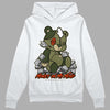 Olive Sneakers DopeSkill Hoodie Sweatshirt MOMM Bear Graphic Streetwear - WHite