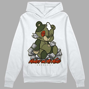 Olive Sneakers DopeSkill Hoodie Sweatshirt MOMM Bear Graphic Streetwear - WHite