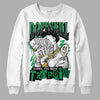 Jordan 2 Retro Lucky Green DopeSkill Sweatshirt Sorry I've Been Trappin Graphic Streetwear - White