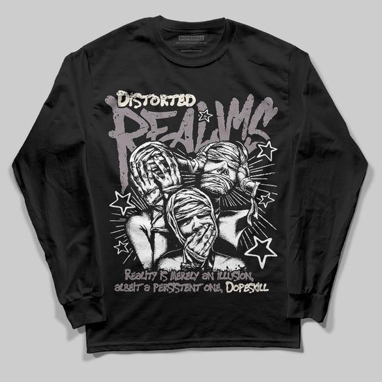 A Ma Maniére x Air Jordan 6 Retro “Smoky Mauve”⁠ DopeSkill Long Sleeve T-Shirt Distorted Realms Graphic Streetwear - black