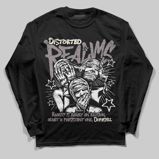 A Ma Maniére x Air Jordan 6 Retro “Smoky Mauve”⁠ DopeSkill Long Sleeve T-Shirt Distorted Realms Graphic Streetwear - black