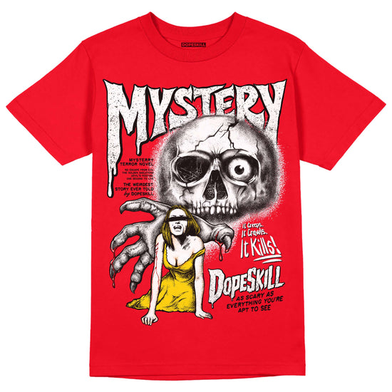 Jordan 4 Red Thunder DopeSkill Red T-Shirt Mystery Ghostly Grasp Graphic Streetwear