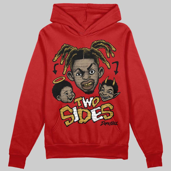 Red Sneakers DopeSkill Hoodie Two Sides Graphic Streetwear - Red