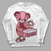 Valentine's Day Collection DopeSkill Long Sleeve T-Shirt Sneakerhead BEAR Graphic Streetwear - White