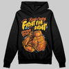 Orange, Black and White Sneakers DopeSkill Hoodie Sweatshirt Fight For Right Graphic Streetwear - Black
