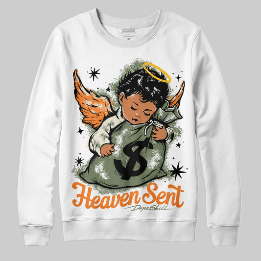 Jordan 4 Retro OG SP Undefeated (2025) DopeSkill Sweatshirt Heaven Sent Graphic Streetwear - White 