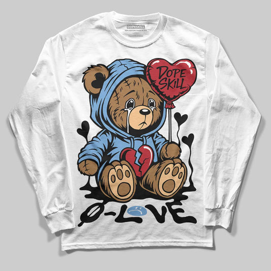 Jordan 12 Retro 'Melo' DopeSkill Long Sleeve T-Shirt Broken Bear Graphic Streetwear - White