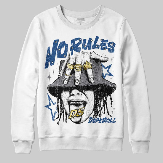 Jordan 9 Retro 'Flint Grey' 2026 DopeSkill Sweatshirt No Rules Graphic Streetwear - White