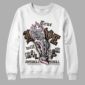 Jordan 11 Retro Neapolitan DopeSkill Sweatshirt True Love Will Kill You Graphic Streetwear