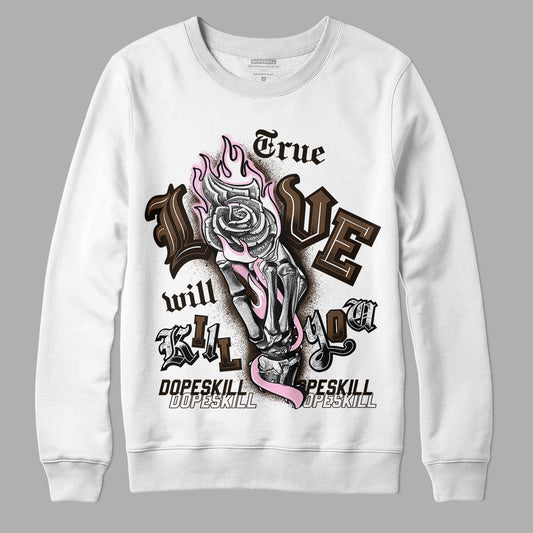 Jordan 11 Retro Neapolitan DopeSkill Sweatshirt True Love Will Kill You Graphic Streetwear