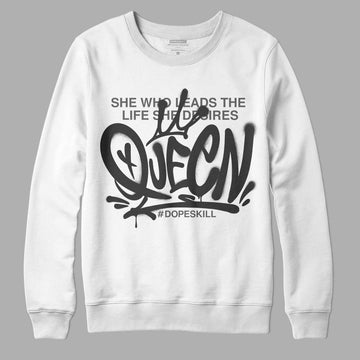 Jordan 3 Retro 'Fear Pack' DopeSkill Sweatshirt Queen Graphic Streetwear - WHite 