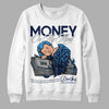 Jordan 3 "Midnight Navy" DopeSkill Sweatshirt MOMM Graphic Streetwear - White 