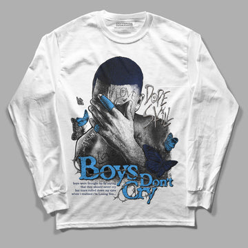 Jordan 3 "Midnight Navy" DopeSkill Long Sleeve T-Shirt Boys Don't Cry Graphic Streetwear - White