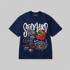 Study Hard DopeSkill Premium T-shirt Streetwear - Navy