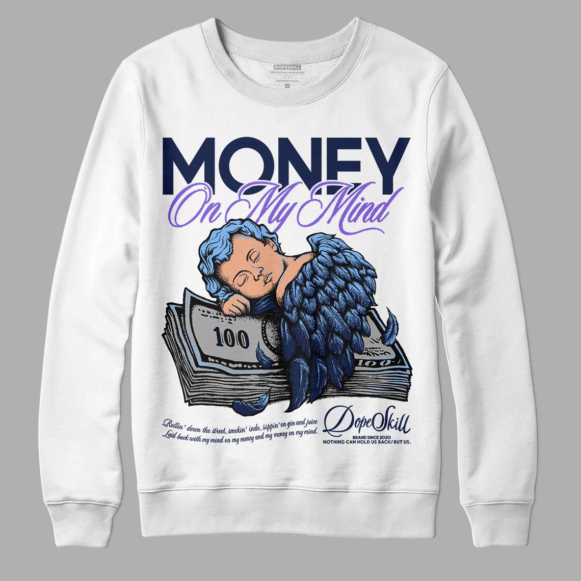 Jordan 5 SE “Georgetown” DopeSkill Sweatshirt MOMM Graphic Streetwear