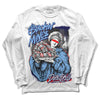 Jordan 9 Powder Blue DopeSkill Long Sleeve T-Shirt Stackin Mines Graphic Streetwear - White 