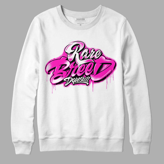 Dunk Low GS “Active Fuchsia” DopeSkill Sweatshirt Rare Breed Type Graphic Streetwear - White