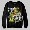 Jordan 13 Retro Bright Cactus DopeSkill Sweatshirt Drip'n Never Tripp'n Graphic Streetwear - Black