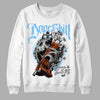 Dunk Low Futura University Blue DopeSkill Sweatshirt Money Loves Me Graphic Streetwear - White