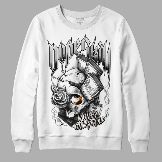 Dunk Low Cool Grey DopeSkill Sweatshirt Money On My Mind Graphic Streetwear - White 