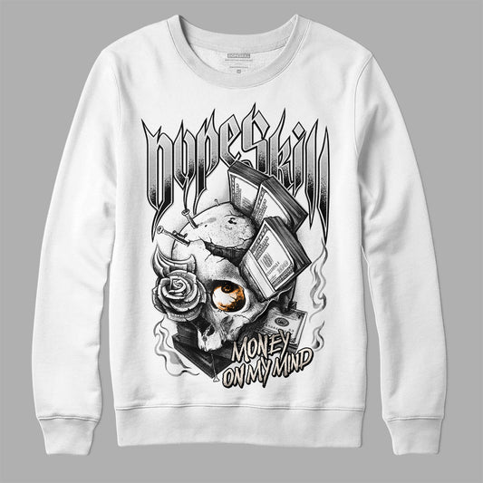 Dunk Low Cool Grey DopeSkill Sweatshirt Money On My Mind Graphic Streetwear - White 