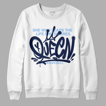 Jordan 5 Midnight Navy DopeSkill Sweatshirt Queen Graphic Streetwear